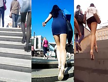 Candid Legs and Asses in Mini Skirts Mix