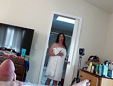 Step-Son Spies on His Step-Mamma in the Shower and GETS FORTUNATE!