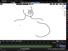 Drawing large melons black in blender