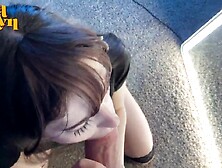 Deepthroat And Face Screw For Concupiscent Emo Gal