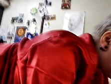 Older sexually excited housewife fingering her vagina,  sucks her husband's knob and bangs like a spring cat!