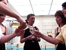 Four Hairy Mature Ladies Are Having a Sex Party