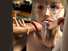 Animated Orgy In The Classroom! A Big-boobed Teacher Punishes students 18+ With Sex