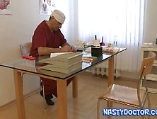 Dirty Old Doc Does A Thorough Pussy Exam