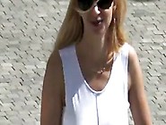 Huge Candid Busty Blonde Milf Hard Nipples