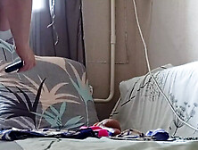 Insatiable Girlfriend Masturbates Her Big Pussy at Any Free Time