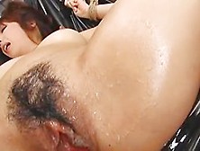 Savoury Jap babe nailed with a big toy