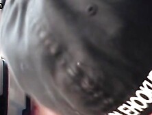 Homemade gloryhole DILF sucks and wanks cock in closeup