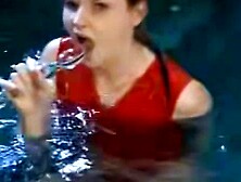 Sexy blonde babe masturbating pool-side with dildo in HD - HOT SUMMER FUN!