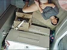 our mom caught in bathroom