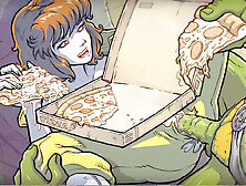 Let's dive into some hentai and pizza fun