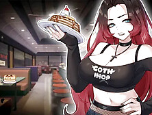 Grumpy goth babe Deadlydesiree is secretly into you | ASMR audio roleplay