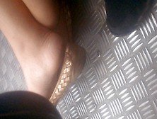 Feet Of A Beauty On Bus