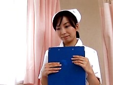 Asian Nurse Hina Hanami Spreads Her Legs To Ride A Large Dick