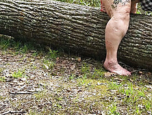 Pussy Pleasing Tree Log Squirting Fat Hog