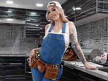 Blonde Kaylee Ryder Moans Loud While Being Dicked In The Kitchen