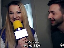 BUMS BESUCH - German blonde pornstar Celina Davis surprise fucks her fanboy