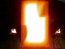 A Stylish Blond with Large Boobs Lures Her Lover to Get Down on Her