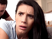 STUCK4K.  Playful guy saw that his charming roommate needs help and got off