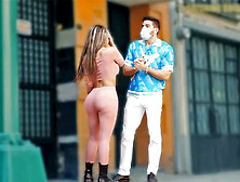 Big Booty Latina Seduces the Rich Stranger to Fuck Her Juicy Pussy