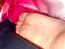 Cum on my gf sleep feet
