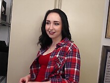 Busty pale chick earns money through interracial banging