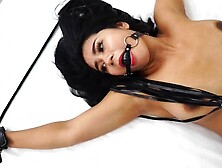 Sexy Wax,  Spanked & Tied Up Japanese Spunk Slave