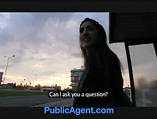 PublicAgent Non-Professional Asian anal sex outside on the car