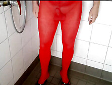 The Red Fine Pantyhose