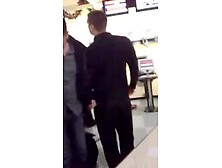 guy gets naked at the bowling alley