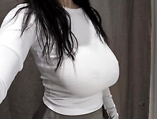 Sexy Slim Girl with Big Tits