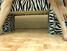 Unshaved cheerleader rides bbc