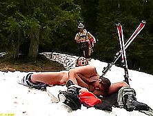 Real Public German Snow Anal Party