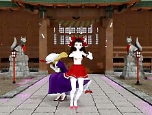 Mmd Reimu & Yukari Public Dance