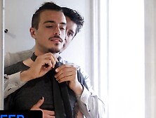 Dadcreep - Rocky Vallarta Gets Horny While Helping Sean Peek Dress Up For His Interview