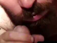 Maturity Matters - Older Guy's Beard Hides His Big Dick While Jerking Off