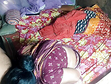 Sister-in-law held brother-in-law's penis and inserted it into her pussy.