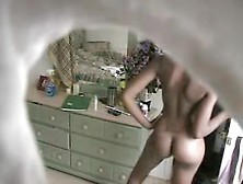 Nude girl going to dress and showing her sweet booty