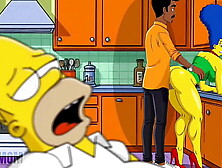 Married Housewife Fucked Anal In The Kitchen.  Cartoon Cuckold.