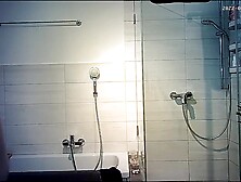 Air bnb Hidden spycam in shower of tattooed girl