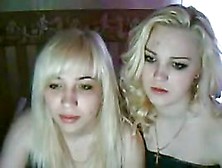 Two Blonde Lesbian Darling In Webcam