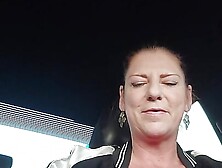 Milf Masturbates And Squirts With Huge Cucumber In Grocery Store Parking Lot