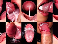 CLOSE UP: BEST HOTTEST FACIAL COMPILATIONS two - SweetheartKiss - Try Not To Sperm! BJ ASMR 4K