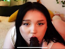Sexy Big Booty Camgirl Sucks Bbc Dildo