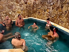 ORGY IN THE MOTEL POOL WITH MARRIED FRIENDS