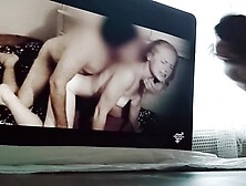 Watching my own movie with my GF turns me on and I decide to Jerk off