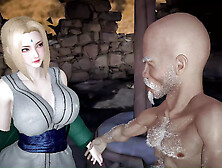 Tsunade Got Her Pretty face Fucked By a Big Old Cock And Got Facialized