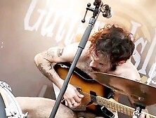naked hairy guy performs at gutter island