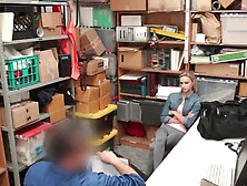 Skinny teen duo Wrex & Emma heat up office in steamy reality romp