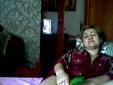 Popular European Mature Step mother Elena Perform On Skype
